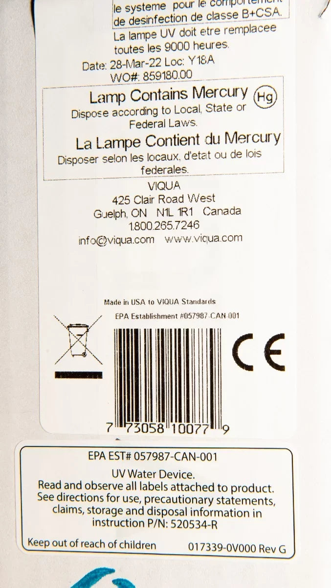 Premium) and Lamp Sleeve (D4, for Model D4 Systems bundle 602810-102 D4+, VIQUA D and