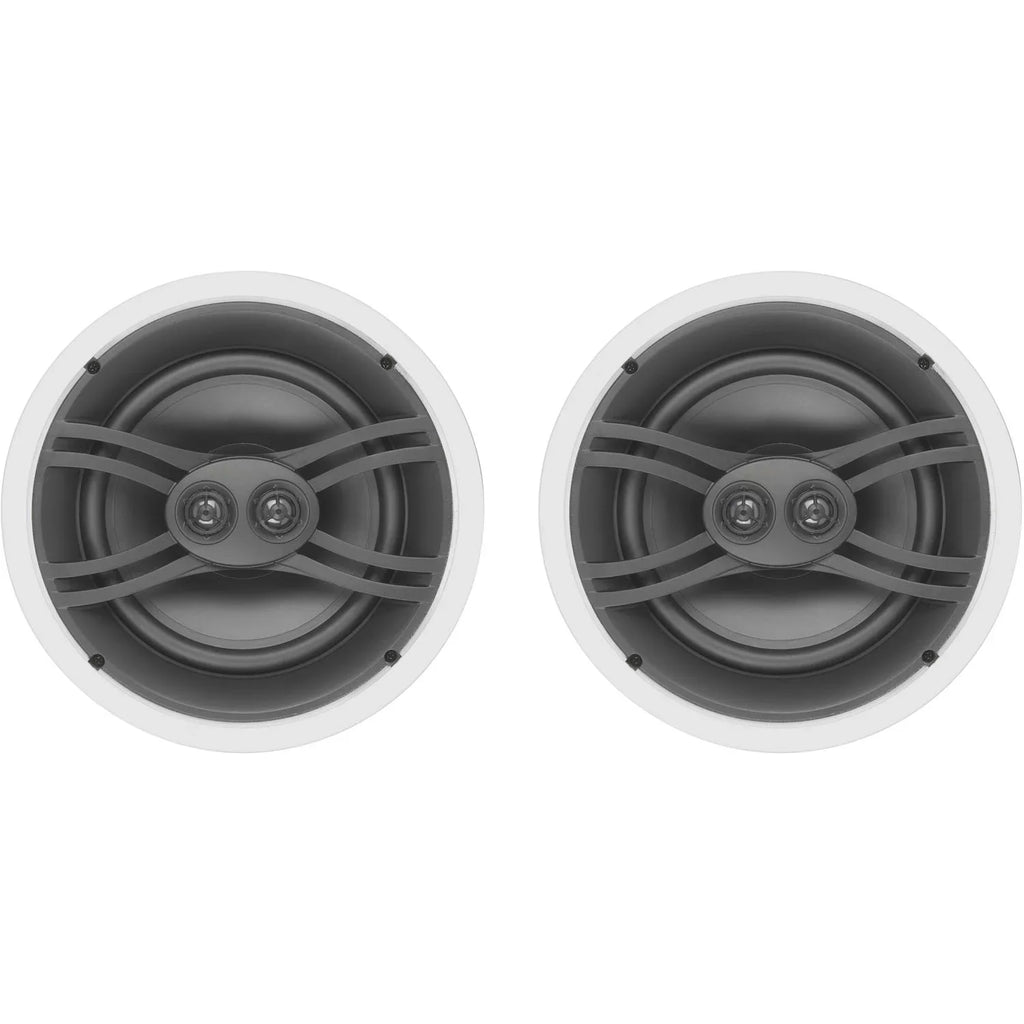 Three-Way Speaker 8" NS-IW480CWH Sound System Natural Yamaha (Pair) In-Ceiling