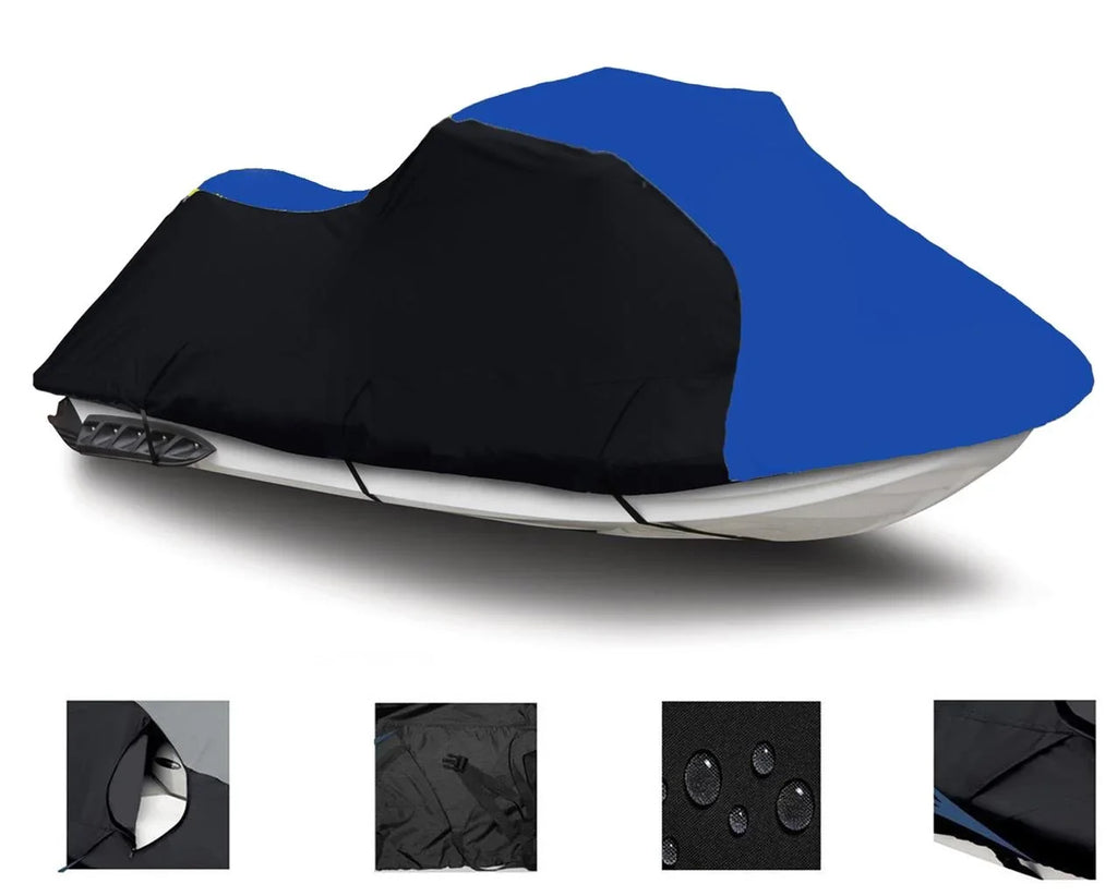 Cover PWC BLUE 2013 Sea-Doo BLACK 600 for Limited 2011 2016 Ski 2018 2012 155 / Jet Sea Cover Doo HEAVY-DUTY, DENIER GTI Jetski 2017 Compatible 2014 2015