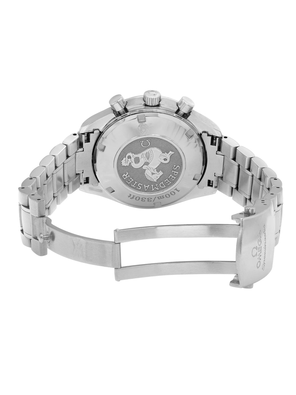 Automatic Omega Speedmaster Mens 40mm Panda Black Steel 3210.51.00 Dial Watch