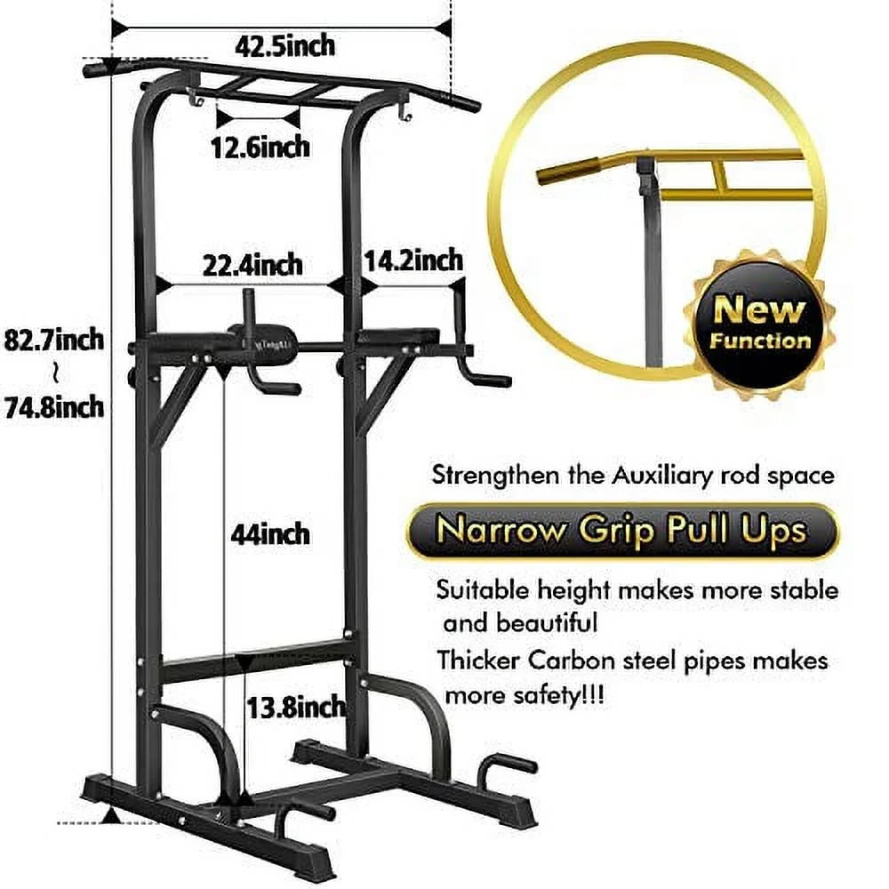 Pull Dip Bar Home Tower, Power Workout Station/Stand Equipment for Version Newer Gym BangTong&Li Up Strength Training
