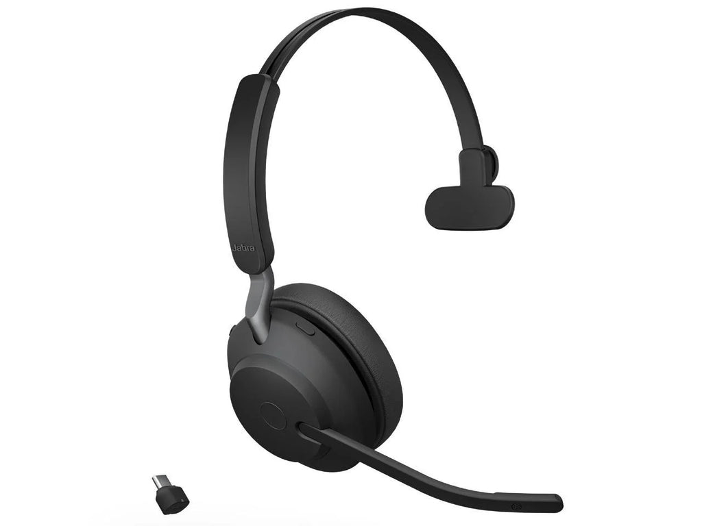 Wireless USB-C Headphones Music 65 / -Black Evolve2 MS Jabra Mono Headset