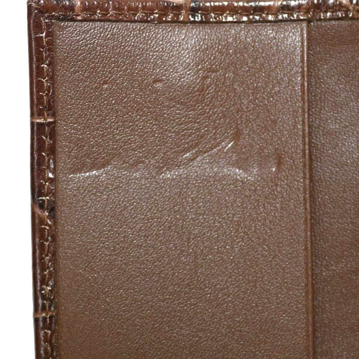 Pre-Owned Miu Miu Miu Key Case Brown Women's Leather (Fair)