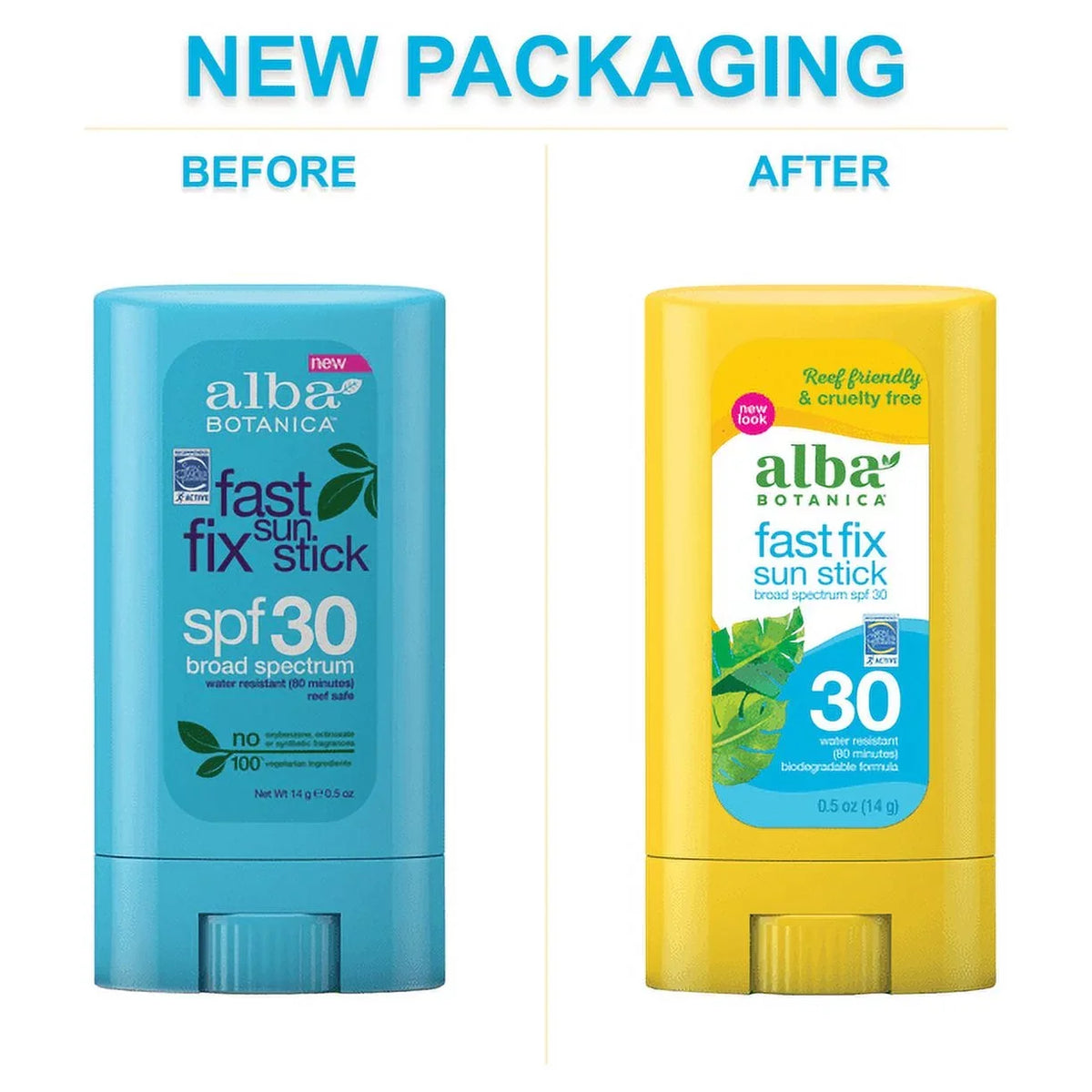 Fix Alba Stick Sun 2 SPF30 Fast oz 0.5 Botanica of Pack