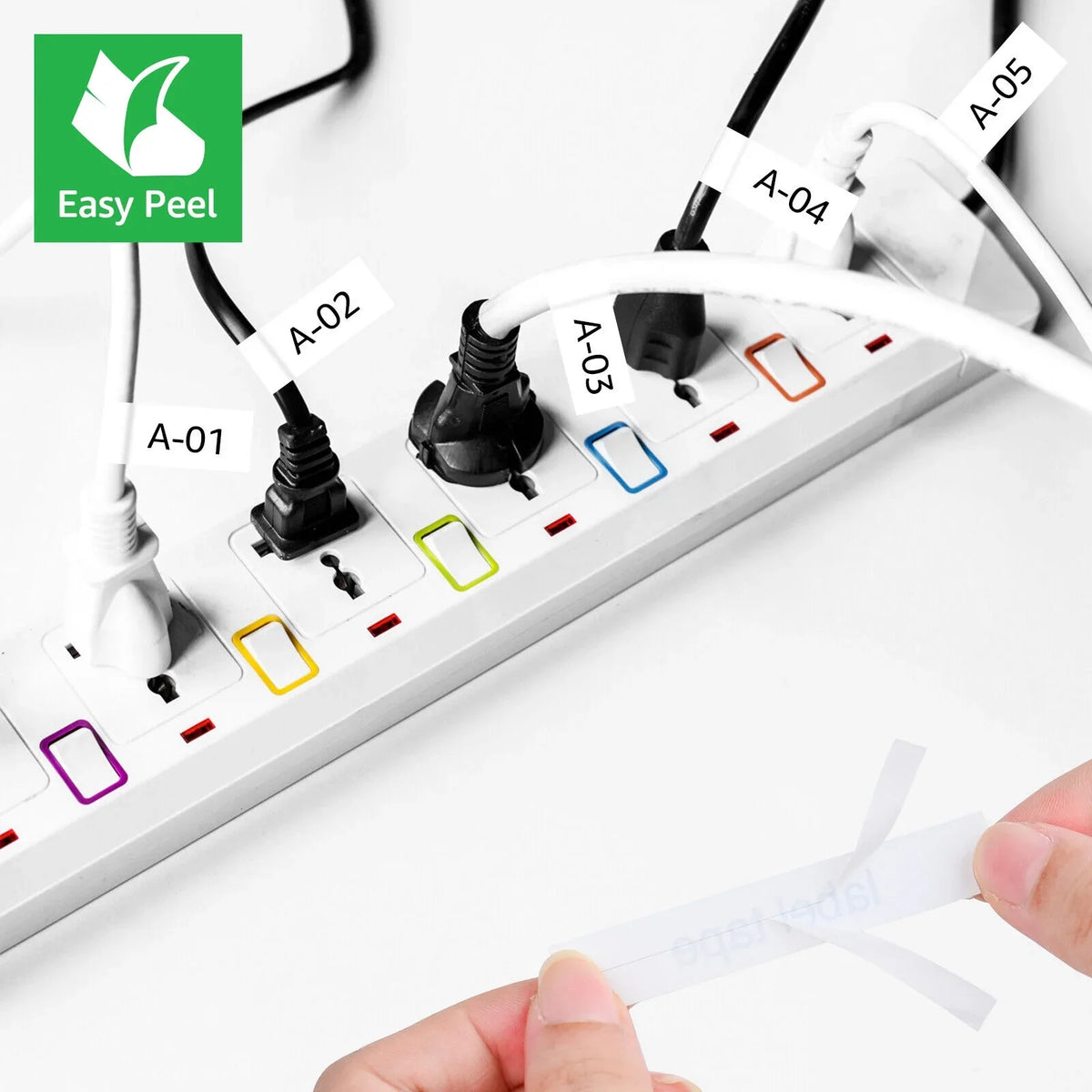TZ-231 Black Wire 12mm x ID TZe-FX231 Brother TZe 50PK for Compatible TZ-FX231 Label on Tape P-touch 8m GREENCYCLE TZe-231 TZ Flexible White Cable