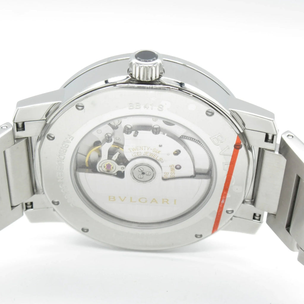 BVLGARI BB41S Wrist Watch Watch Automatic Wrist Bvlgari Stainless Steel (Good) Bvlgari White Mechanical BB41S Pre-Owned Watch