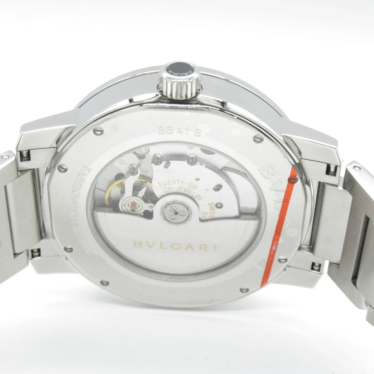 BVLGARI BB41S Wrist Watch Watch Automatic Wrist Bvlgari Stainless Steel (Good) Bvlgari White Mechanical BB41S Pre-Owned Watch