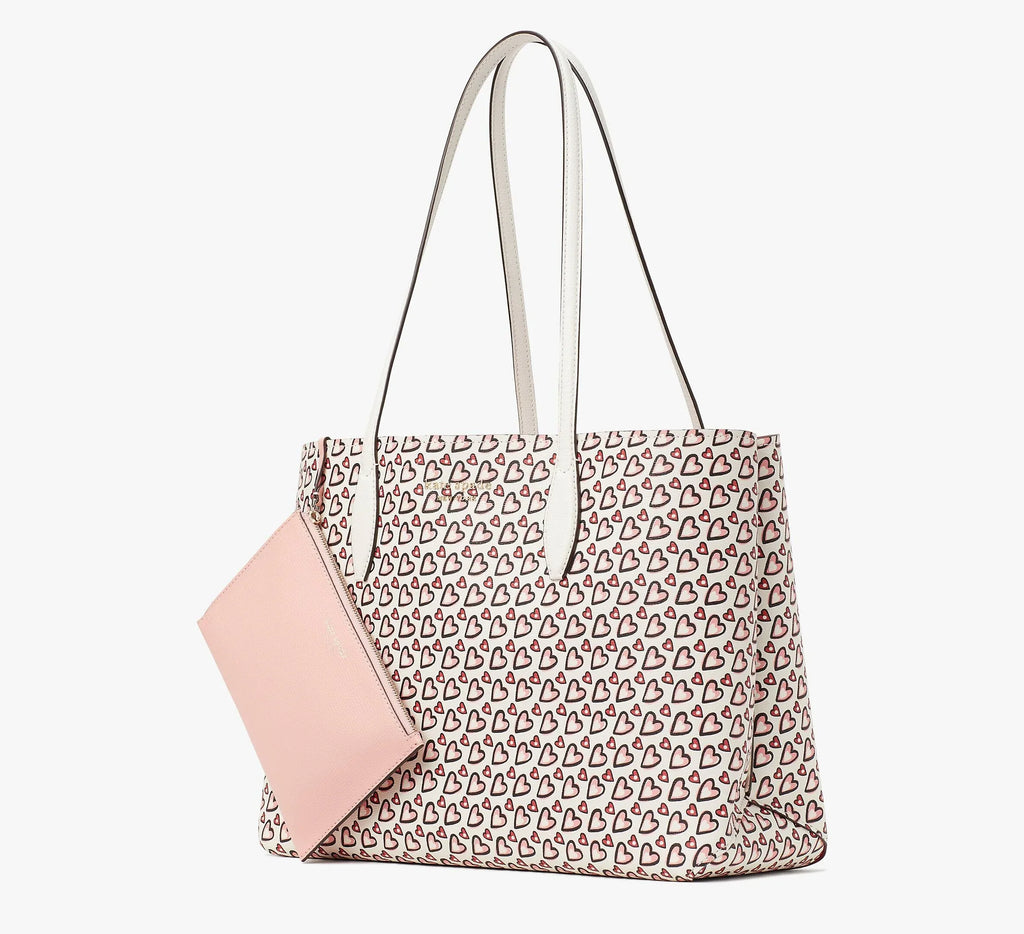 Large Day Tote Fancy Hearts All