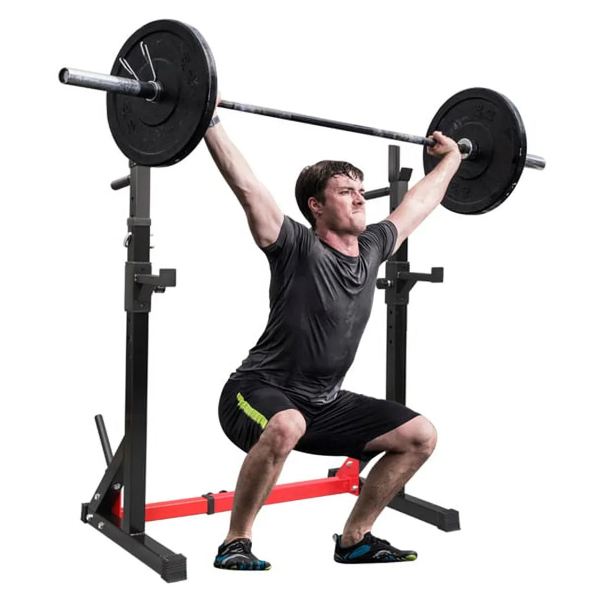 Miekor Squat Fitness Bench Adjustable Stand Home Indoor Multi-function Press Trainer Barbell