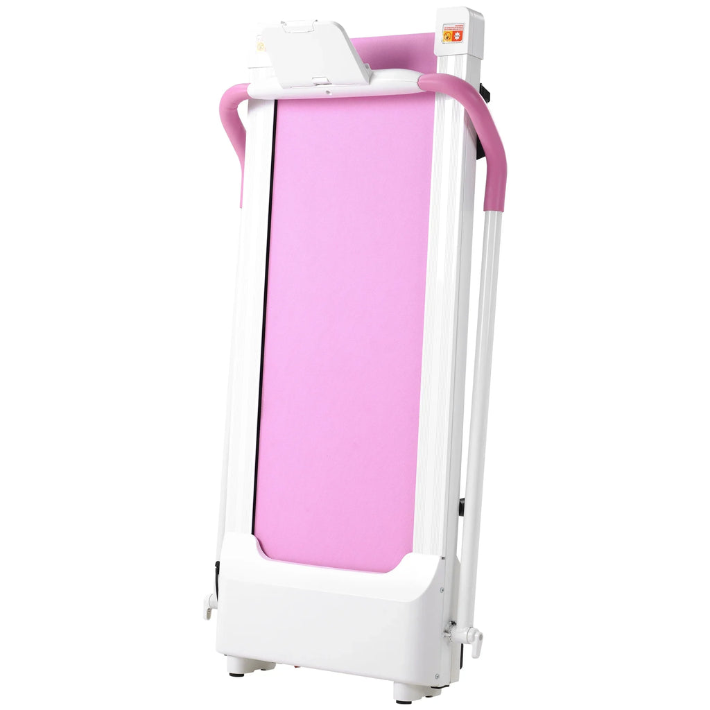 Compact Treadmill Machine Required, Treadmill Gym Fitness Exercise Workout Treadmill Running Installation for Home No Motorized Portable Treadmill Folding Home for White&Pi Electric Walking,