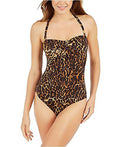 Underwire Swimsuit, Lauren Ralph Printed, Leopard Ocelot 0 dimension One-Piece Strapless