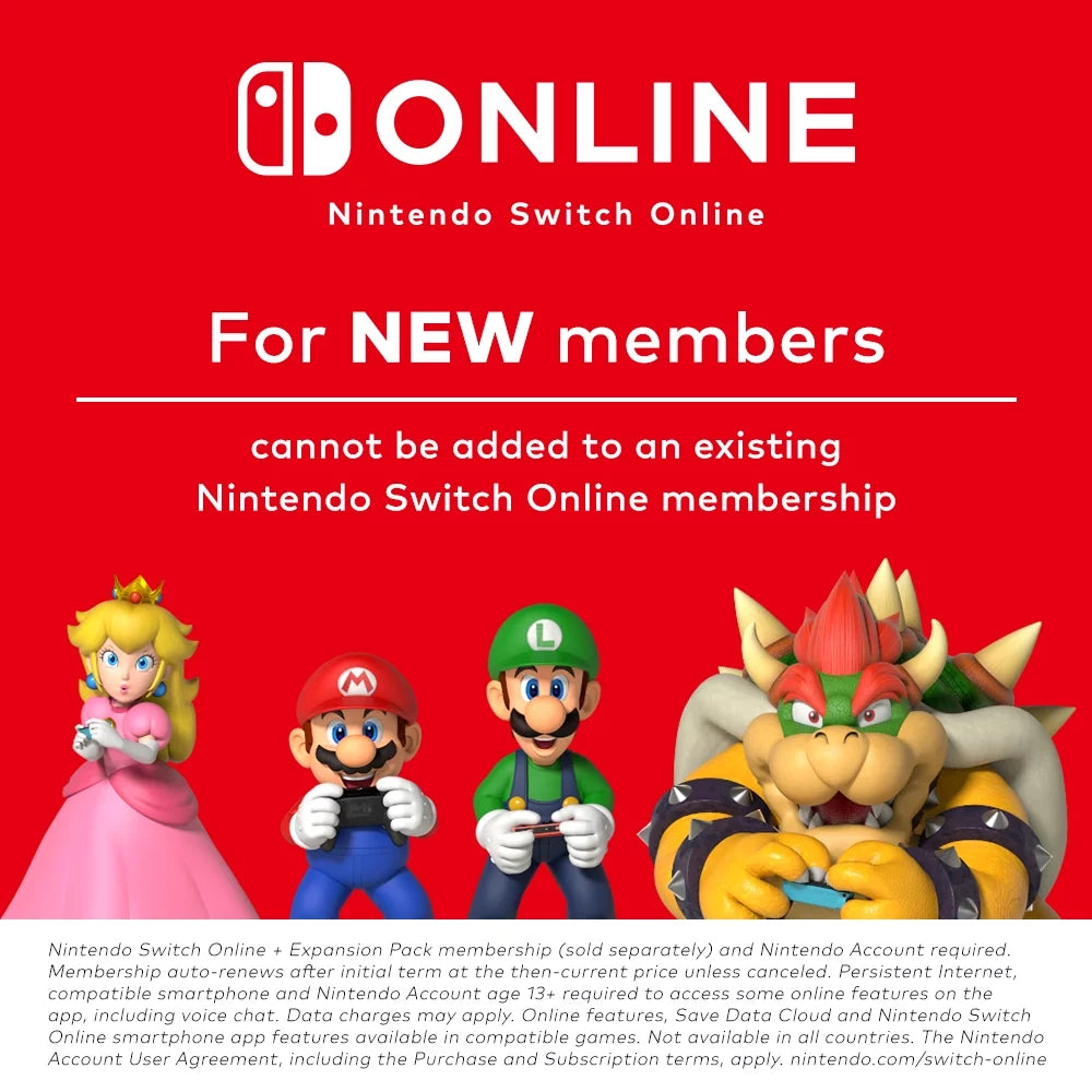 Membership Online Switch Nintendo Card Gift Family [Digital] Expansion
