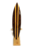 Surfboard #wai350130b Stand Classic - w/ Trophy 12" | Vertical Brown