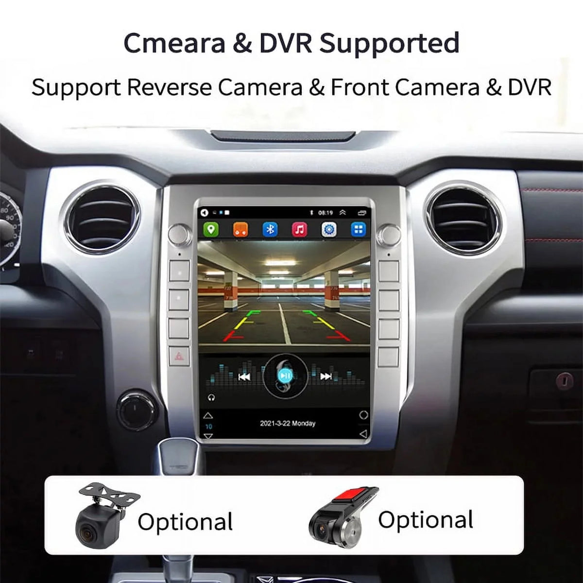 Inch Head For Radio Auto , 4GB+64GB Android Carplay Car , 2014-2020 Player Tundra Android Unit Car Built-in 12.1 Stereo Multimedia