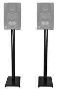 / Bookshelf Speaker Black 37" Stands Rockville RS37B in Monitor Studio Steel Pair