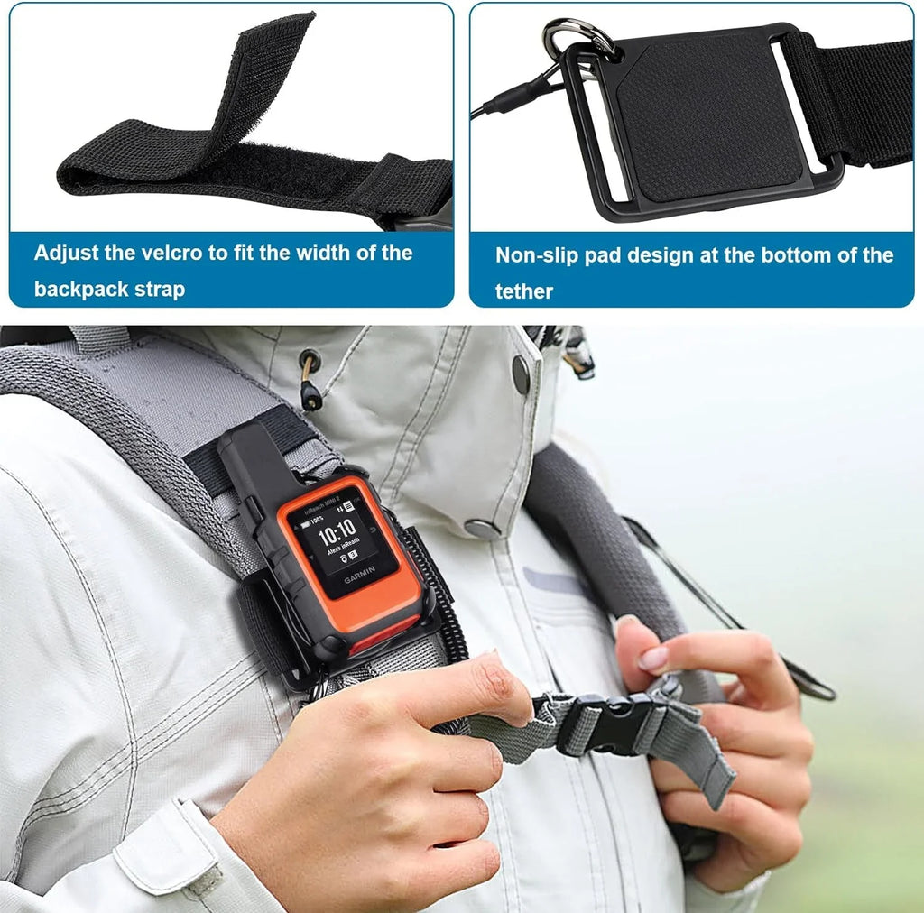 for Mount Backpack Garmin Tether Holder Handheld & GPS Mini Mini for inReach Tether Backpack Garmin 2,