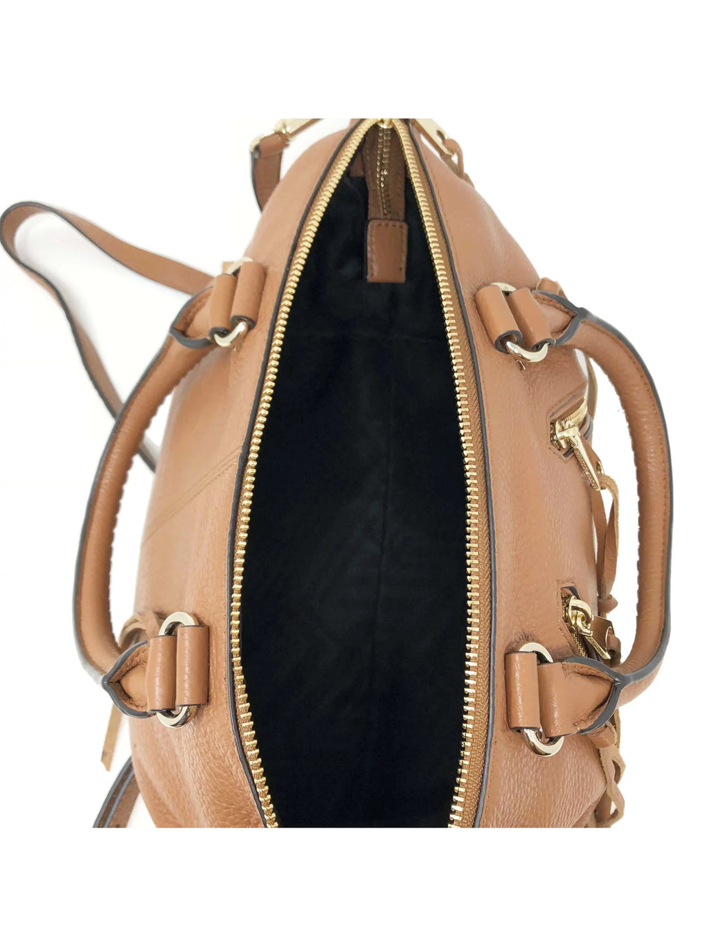 Minkoff Moto Tote Rebecca Purse Satchel Almond HF16LMOS26 Ladies Brown Leather