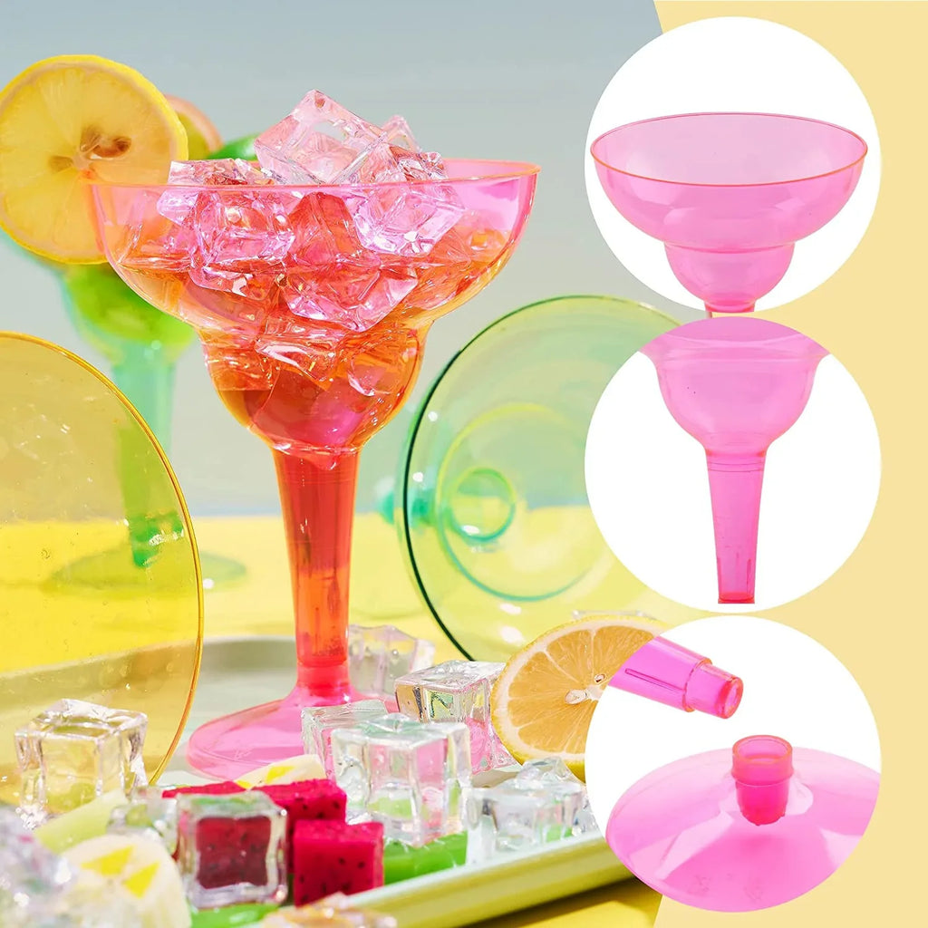 Party Fiesta JOYIN Margarita Taco Theme oz Party Pcs Cups De Glasses Margarita Cinco Mexican Fun,Plastic Mayo Decorations,12 Supplies Cinco Decoration De Party Plastic 48 for Glasses Mayo