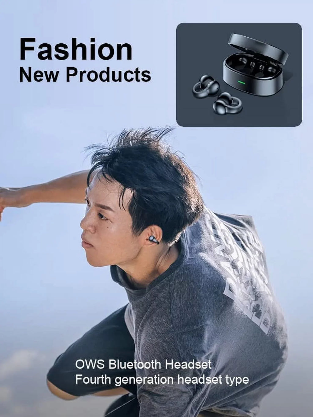 for Conduction Case Headphones Motorola (2023) Mic Earphones Stereo Moto Earbuds TWS G Hands-free Phone True - Charging Stylus B4K Ear-Clip Bluetooth (2023)/5G 5G Power Wireless Bone