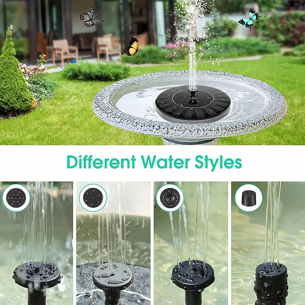 Pools Pump Gardens, exterior Fountain Fountain Powered Floating, Swimming Bath Solar 1pc and Bird - Solar Independent Ponds, Terraces, Waterscape for -