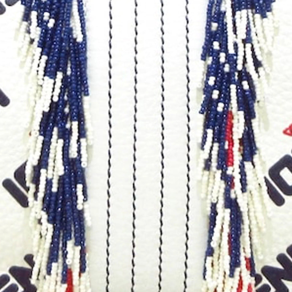 Fendi Shoulder Calf Mania Baguette Leather (Good) Bag Pre-Owned Fila Authenticated White Beaded Unisex