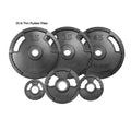 Line Rubber Olympic York Plate Thin Encased 25 Dual Barbell - lbs Grip G2