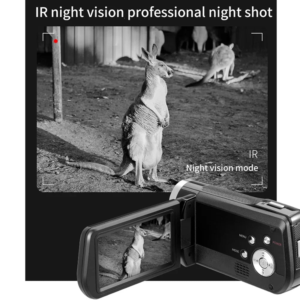 and 4K - Capture Camera Digital Photos Zoom, ORDRO 30X AC2 Vision Video Videos Stunning Camcorder, Recorder, Night 48MP
