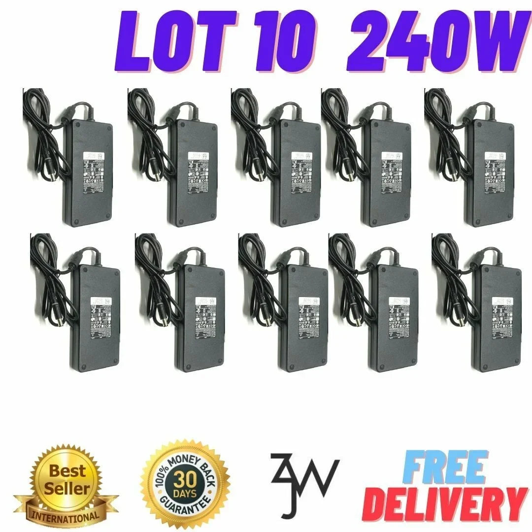 Charger 12.3A FWCRC 240W Lot of Laptop GA240PE1-00 Genuine 10 19.5V Power