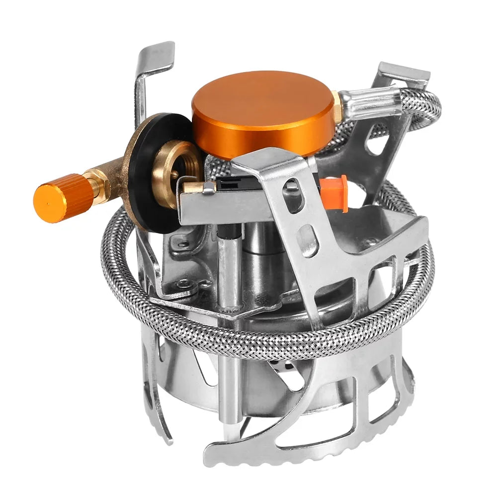 Gas Head Split Portable exterior Foldable Conversion Adapter Meterk with Camping Cooking Gas Windproof