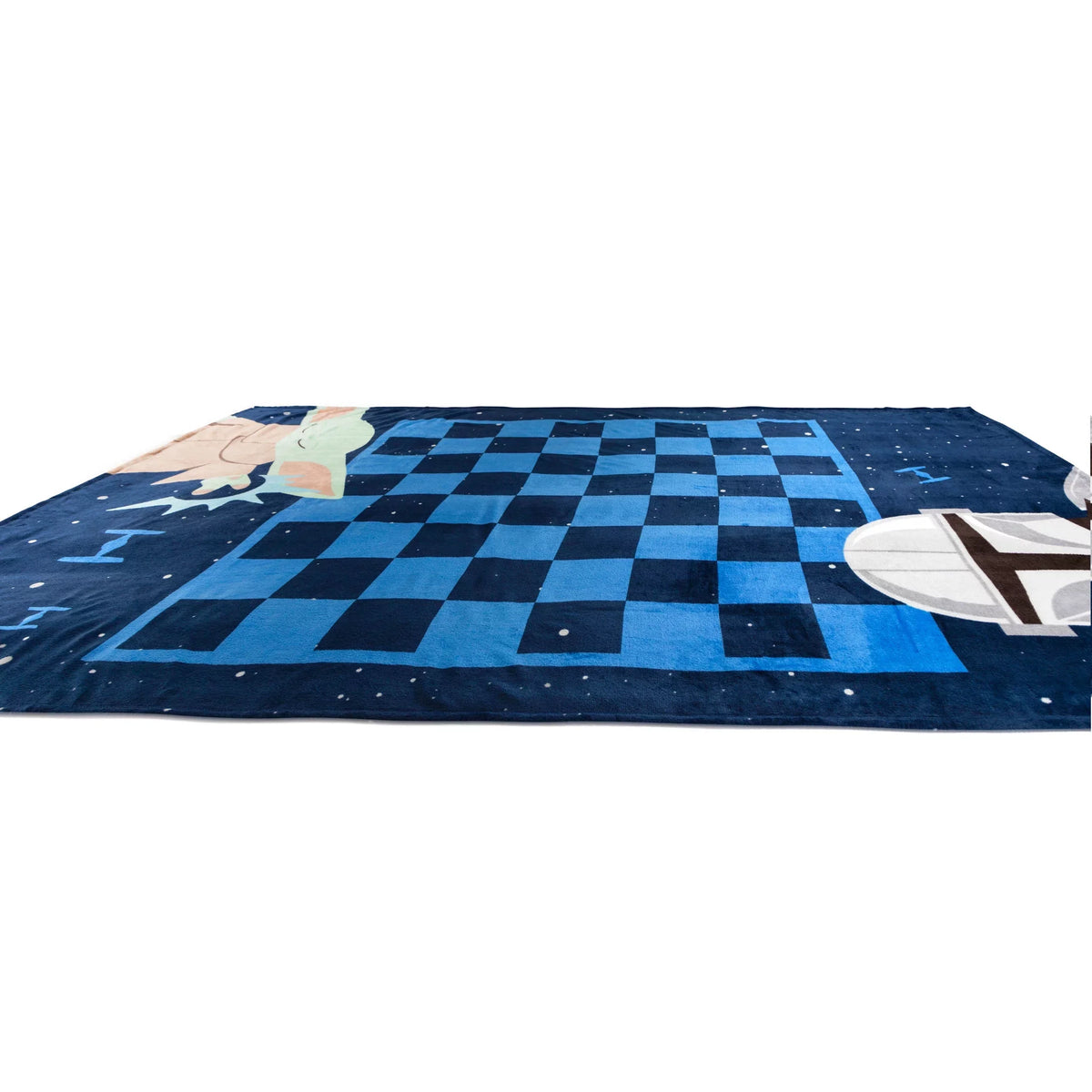 Microfiber Wars 100% Checkers Star Mandalorian Blanket, Game