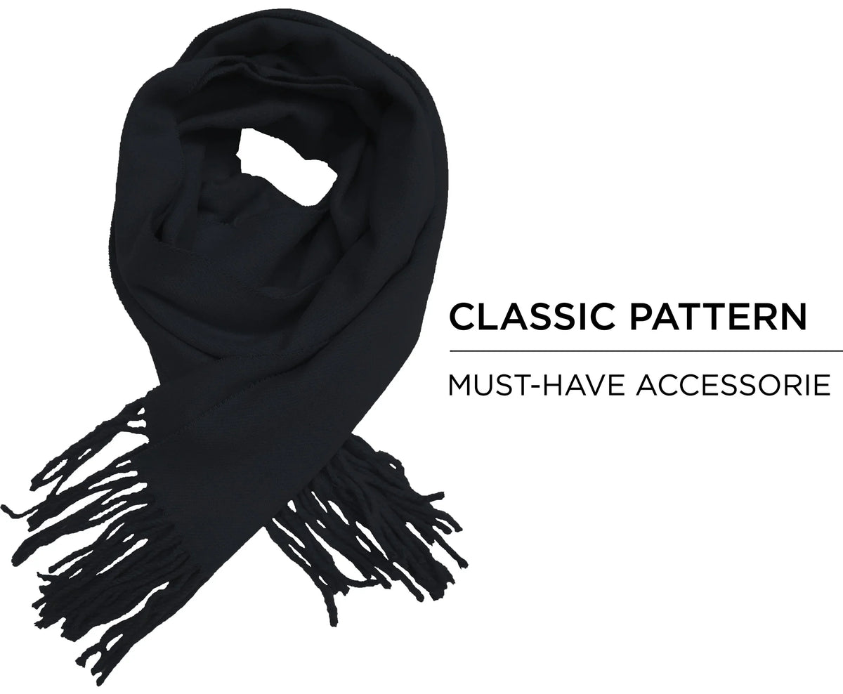 Black for Scarf Plaid Calvin Nova Gift Houndstooth Tartan Chic Women Cashmere Men Olivia Winter Soft Buffalo Tweed Feel Ombre