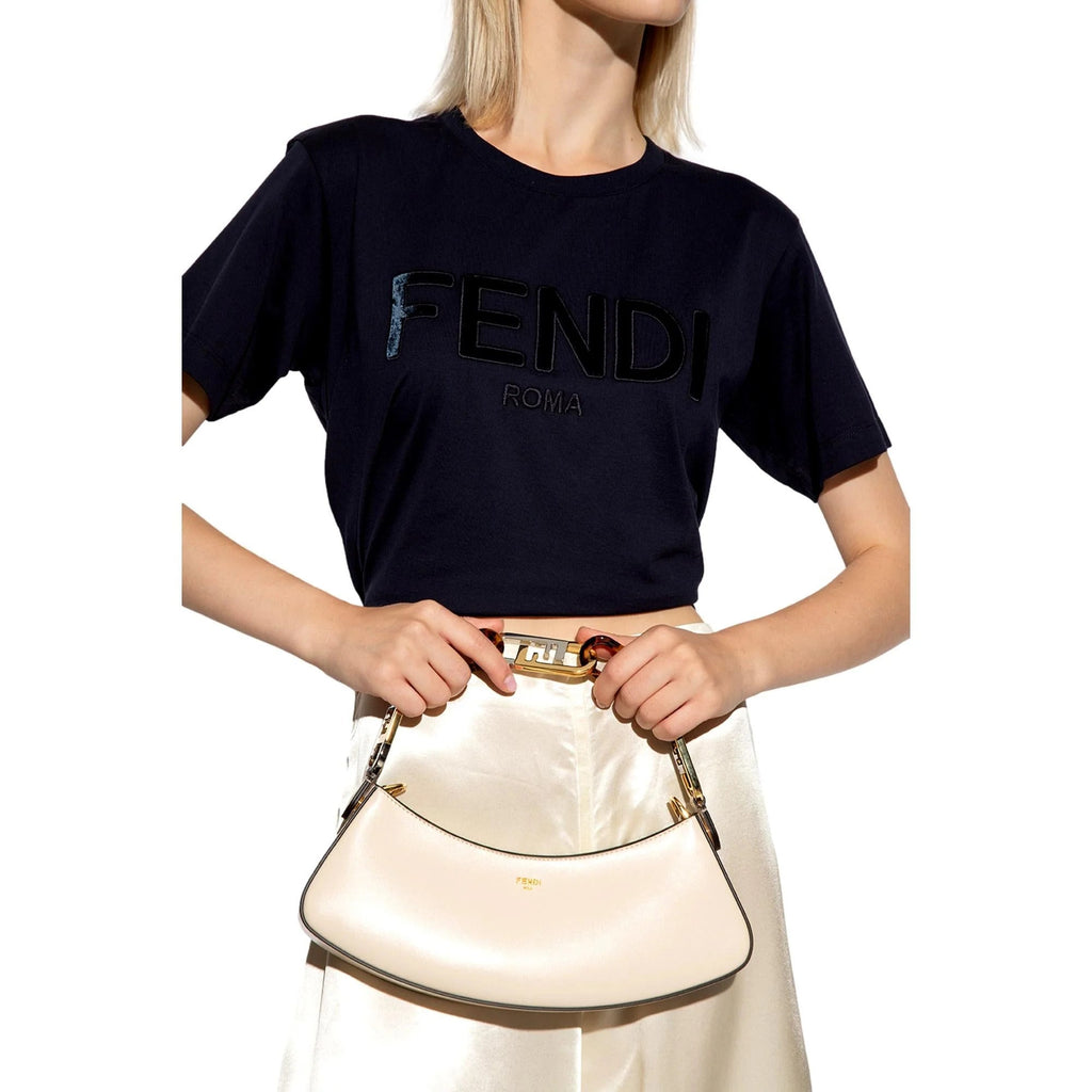 Bag Shoulder Fendi Swing Leather O'Lock Ivory Calfskin
