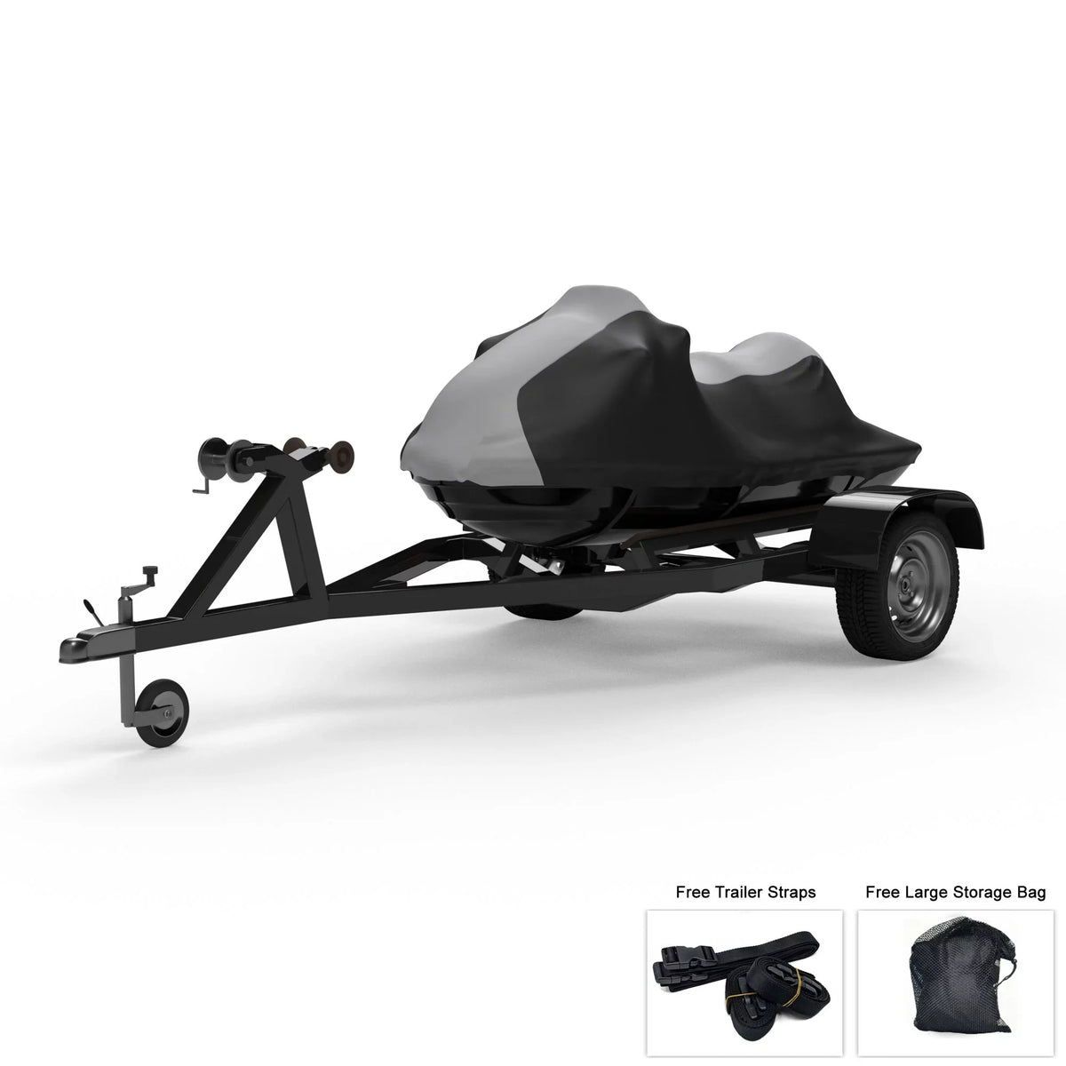 Jet Bag UV Trailer Straps And SE 155 2014-2016 - / All SEA And - Rays, from Black Cover Includes Rain, GRAY GTI - climate Storage Trailerable 130 Ski Protects More! DOO For - Sun, Weatherproof Color