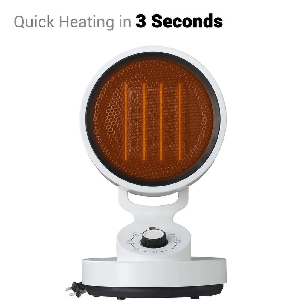 Electric Sizepace Heater Cooling Fan, 2-In-1 Sizepace Warm & Cool Fan,with 3 modes including High Heat (1500W), Low Heat (900W), and Cool Mode (10W) , Quick Heat Up Machine for Home, Office