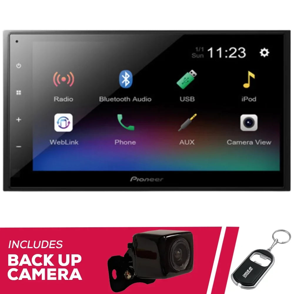 Backup Pioneer DMH-341EX Restored Camera Receiver Multimedia 6.8" Digital (Refurbished) w/