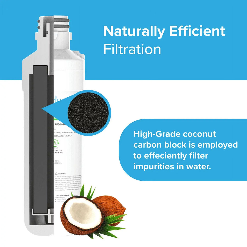 LGLT1000P, 3 Pack Brio Filter LT1000PC, Replacement liquid Refrigerator With Compatible LT1000PCS, LT-1000PC