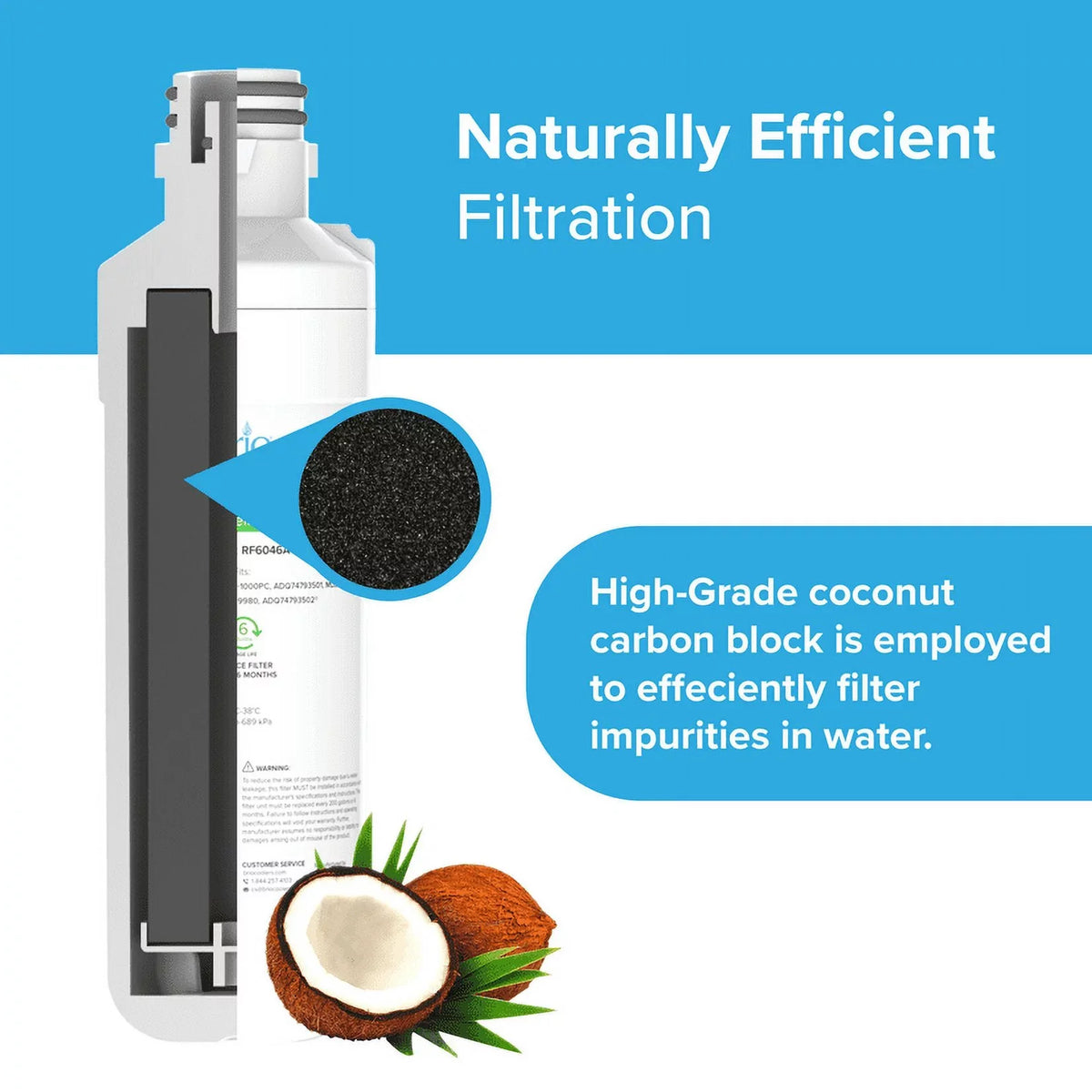 LGLT1000P, 3 Pack Brio Filter LT1000PC, Replacement liquid Refrigerator With Compatible LT1000PCS, LT-1000PC