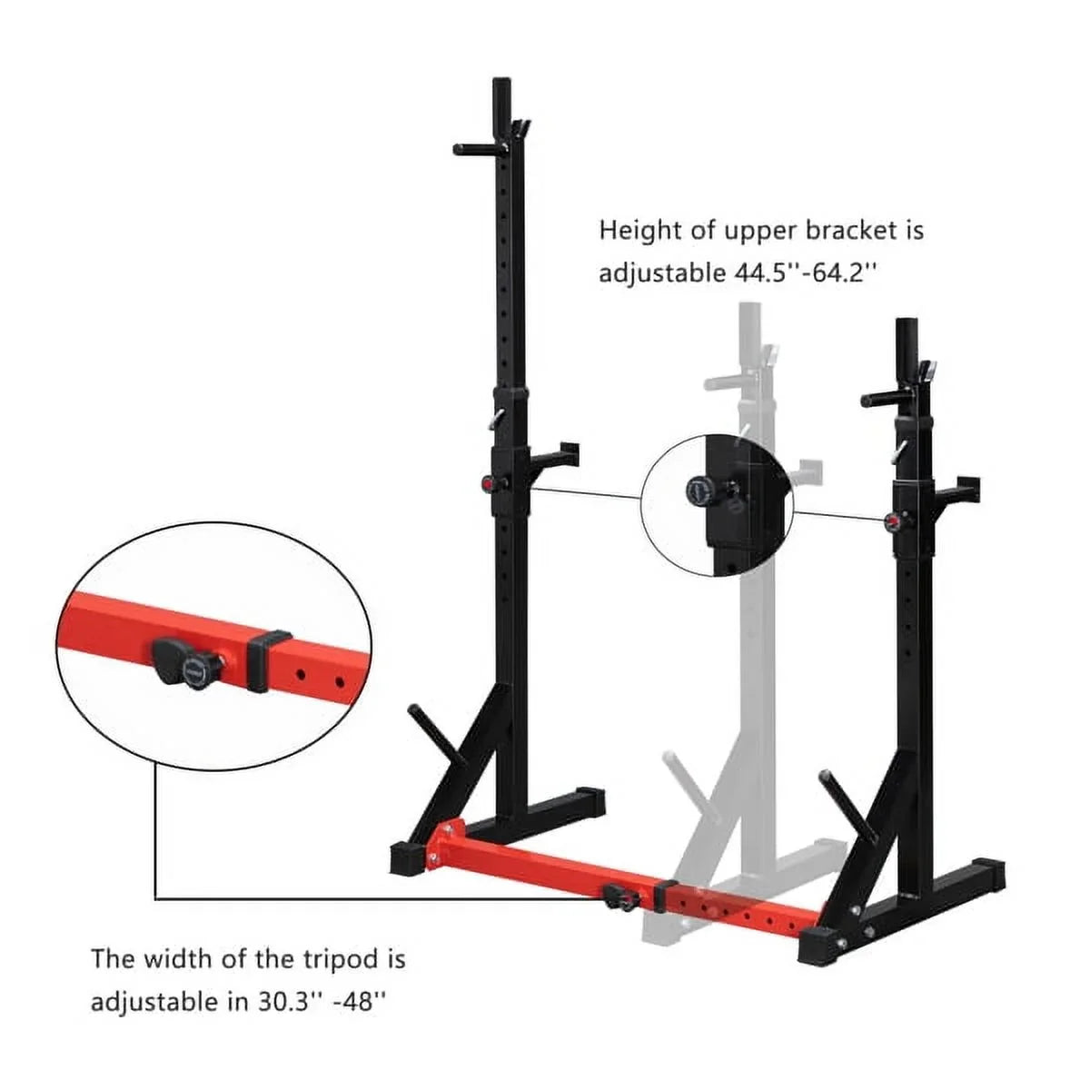 Miekor Squat Fitness Bench Adjustable Stand Home Indoor Multi-function Press Trainer Barbell