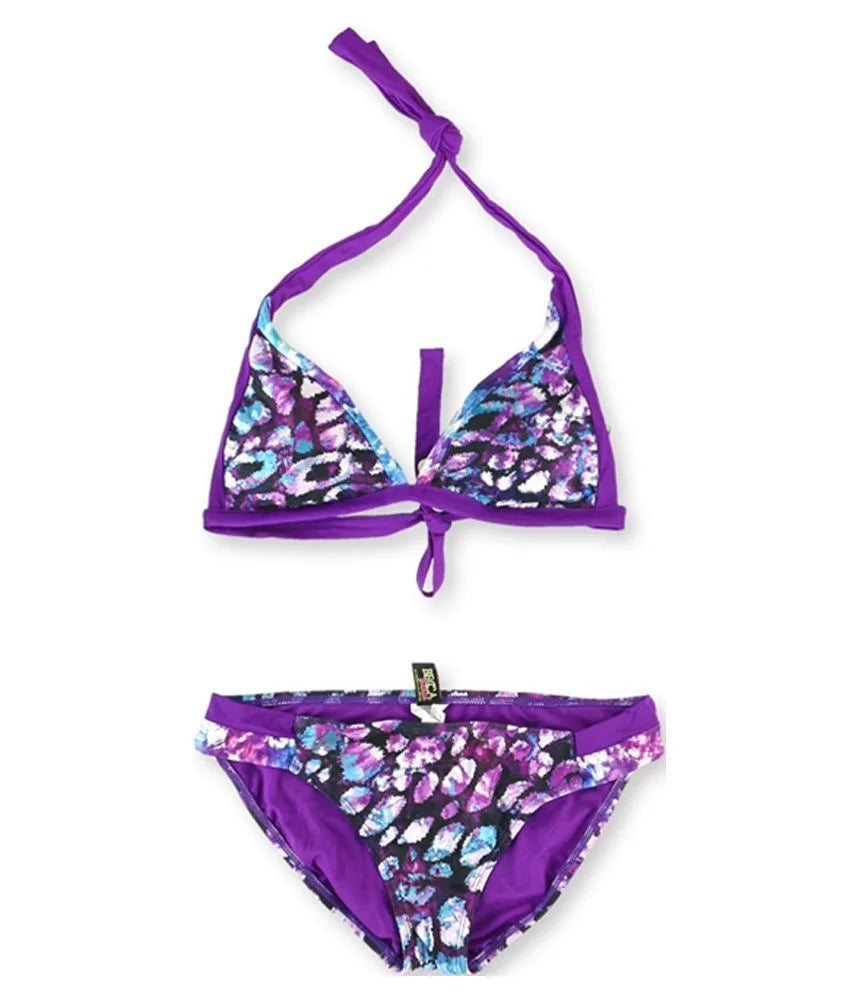 Piece Medium Purple, Bikini, Side Tab Becca Womens Reversible 2