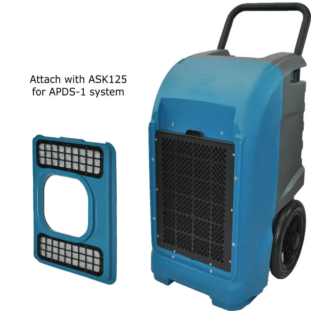 with Pump Automatic Commercial 125-Pint Drainage and Hose Dehumidifier XPOWER Purge XD-125
