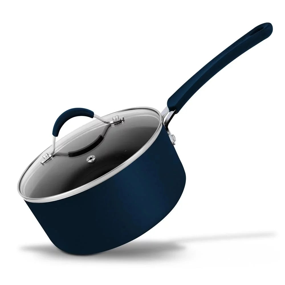 Cookware - Non-Stick NutriChef Lid High-Qualified with Long Pot Kitchen Sauce 1.5 Lasting Quart