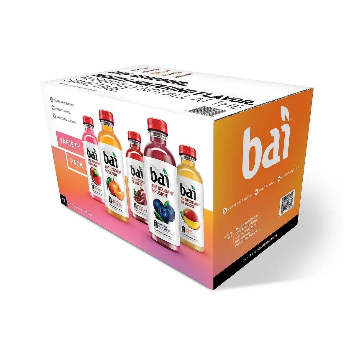Infusion 15 Pack, Bai Variety 18 Fl Oz, Ct Antioxidant