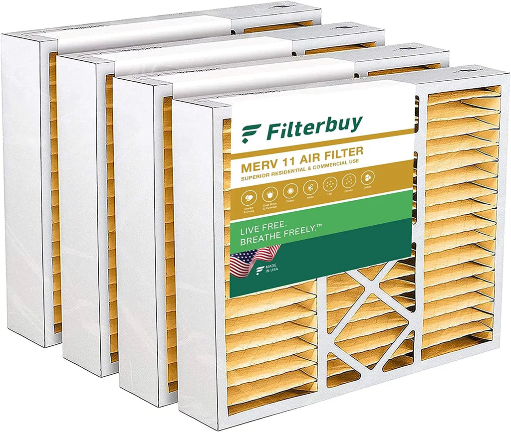HVAC Filters MERV 16x20x5 Air Pleated FC100A1003 Furnace 11 Honeywell AC Filterbuy (4-Pack) for