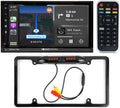 & DIN Double +Camera Silver Bluetooth Soundstream Android VRCPAA-70M 7" CarPlay