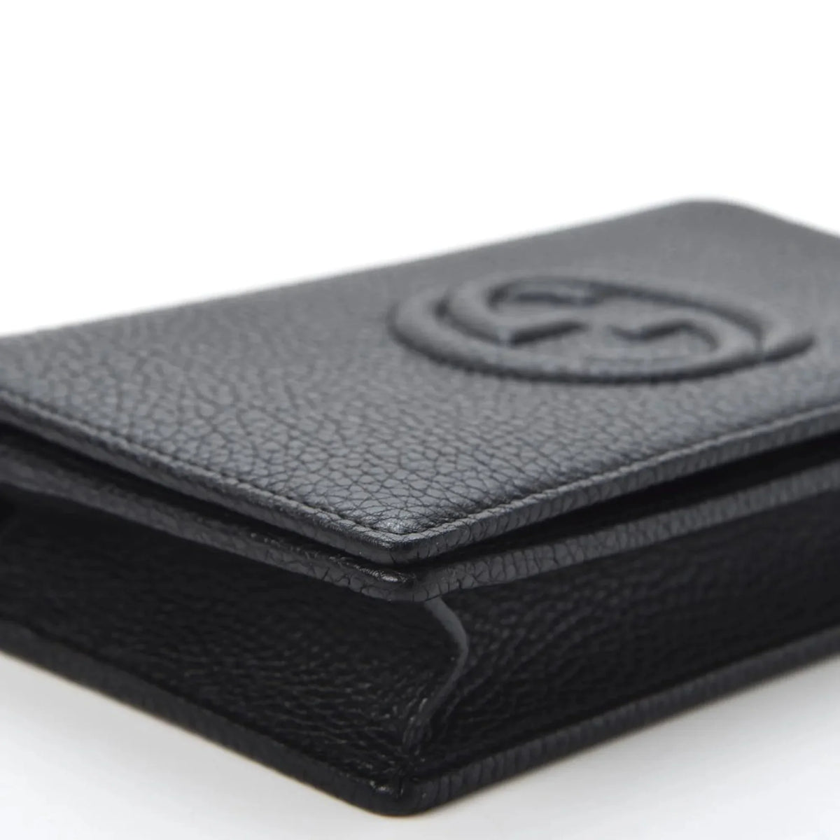 Leather on Soho Body Wallet Bag Cross Chain Black