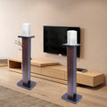 for Surround Shelf Wood 36" & Pair Book Speakers 1 Walnut Stands Sound Speaker Black