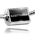 on Cubes Bead 925 Sagittarius Sterling Silver Clear Ice Charm Neonblond Black