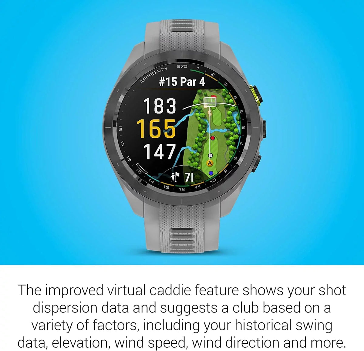 Garmin with (47mm) S70, Approach Accessories Black