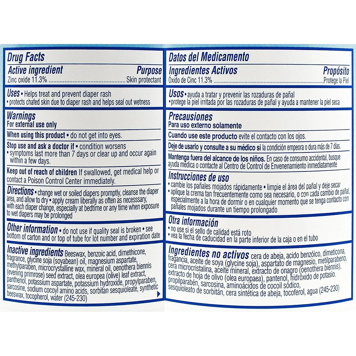Balmex With Rash Diaper oz 16 Cream Oxide Zinc