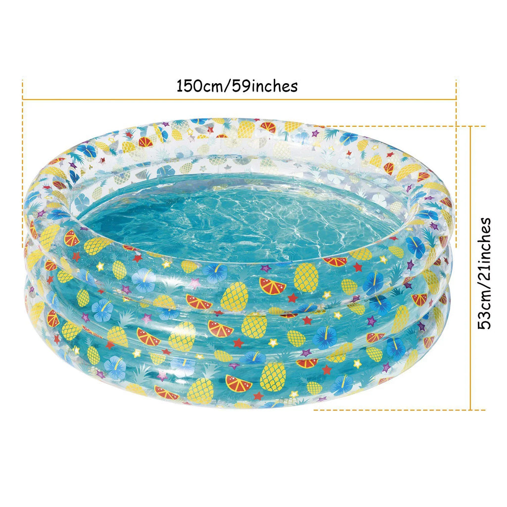 Baby Drain Pool,iMounTEK Indoor Backyard Beach, Swimming Pool liquid Plug 59x21in Velvets for with Foldable Family 3 Inflatable